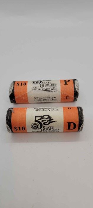DP Illinois State Quarter Wrapped Roll