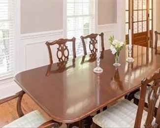 Ethan Allen solid cherry dining room 