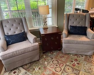 Swivel Side Chairs and Table