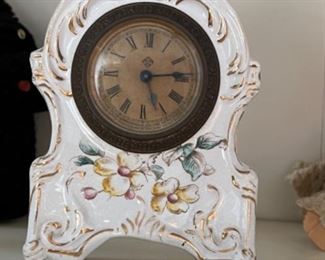 Old porcelain clock