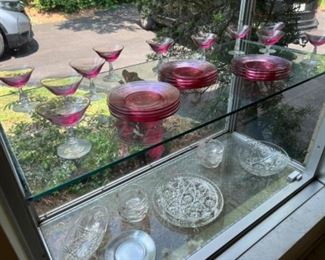 Lovely pink depression glass 