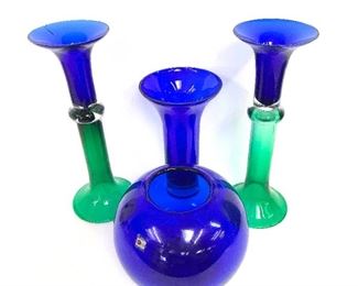 Decorative Blue Glassware