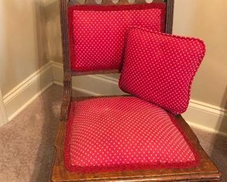 Antique walnut rocking chair