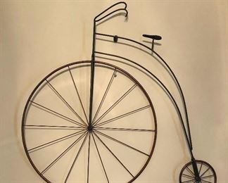 Antique bicycle wall art 