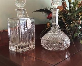S O L D  - Square (Reed & Barton) - crystal decanters