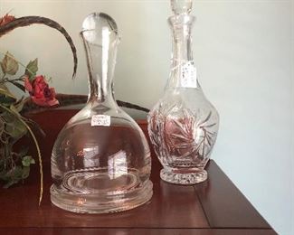 S O L D  - Crystal Decanters