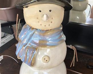 S O L D  -  Ceramic Snowman