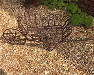 Vintage Iron planter (Wheelbarrow)