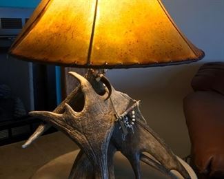 Moose Antler Lamp