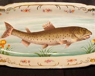 3. Large Austrian Fish Platter EXC condition 24” length ~ $85