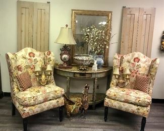 Pair of chairs, Drexel Heritage Upholstery Collection