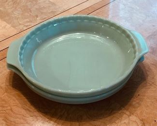 Anchor Hocking 10" Fire King Jadeite pie dishes, $60 ea.