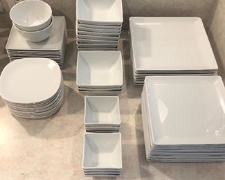 Porcelain Apilco dish set, $300.