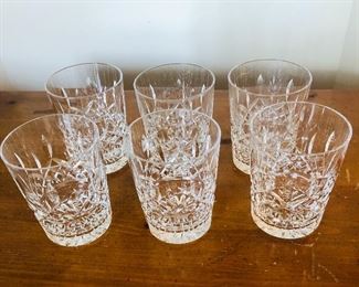Set of 6 Waterford glasses, $28.