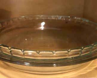Two glass pie plates, $2 ea.