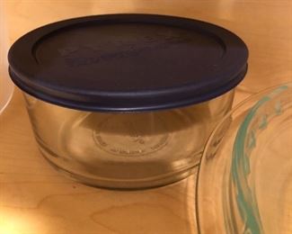 Pyrex 6" bowl with lid, $4.