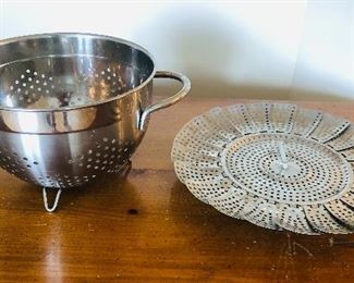 Collander 5" tall $7, steamer $1.