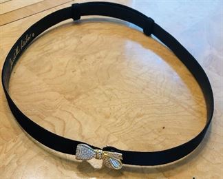 Judith Leiber adjustable black belt $30