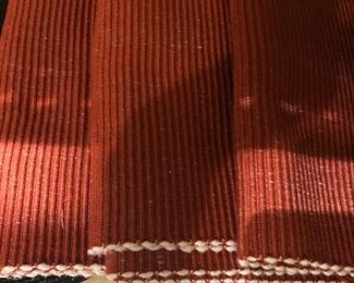 Burnt orange woven placemats (14 ) $10
