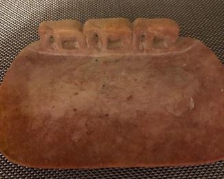 Elephant stone soap holder $4