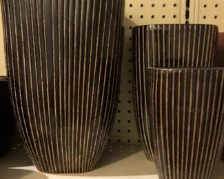 Set of three flower pots $20