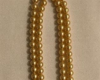 Vintage double strand of pearls 14.5" $48