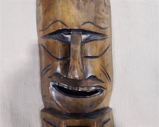 Wooden mask 18" tall
