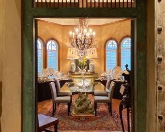 A view into  the gorgeous dining room