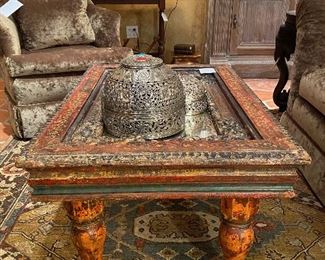 Rustic Spanish distressed table
