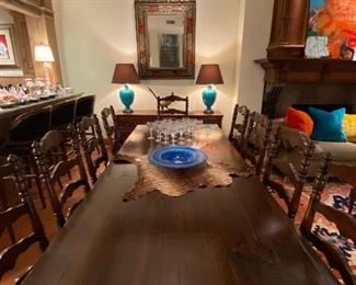 Custom dining table