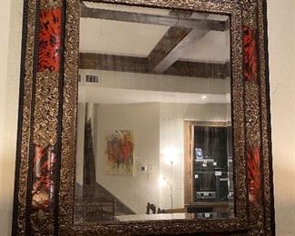 Repousse mirror