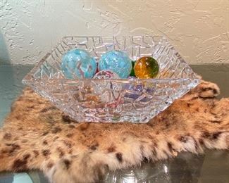 Tiffany & Co. bowl with glass spheres 