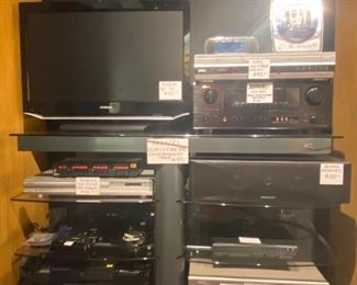 Electronics; DVD players; TV; etc. 