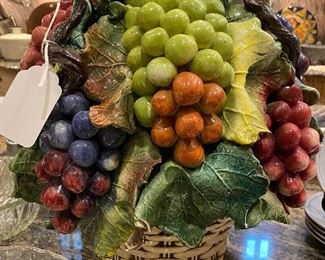 Italian ceramic fruit bowl 