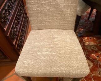 Chenille fabric dining chair