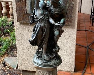 Jean Louis Gregoire - bronze sculpture "Perseus Freeing Andromeda"; 33"H