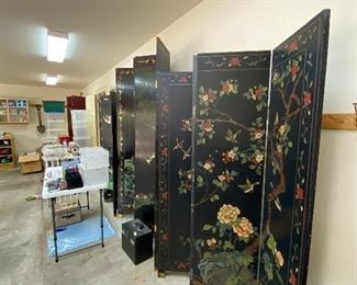More Chinese folding screens