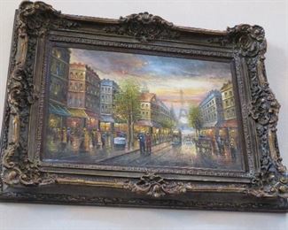 French street scene paintings - we have several.