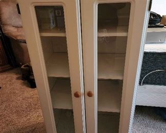 Three Shelf White Cabinet