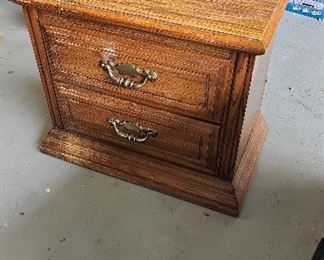 Two Drawer Side Table