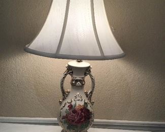 Vintage Hand Painted Lamp