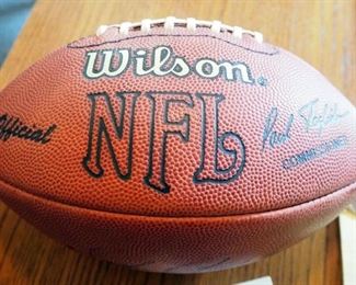 Vintage Wilson NFL Football Signed By Walter Payton No 34
