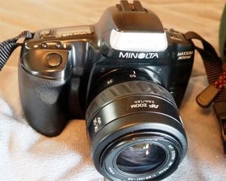 Minolta 35mm Camera, Model Maxxum 300SI, With Carrying Case