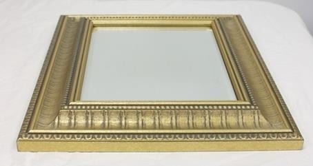 8 - Gold frame mirror 12.5 x 14.5
