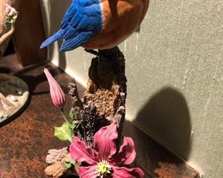 BLUE BIRD STATUE FROM DANBURY MINT