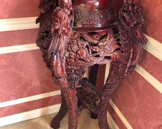 PAIR OF CARVED STANDS