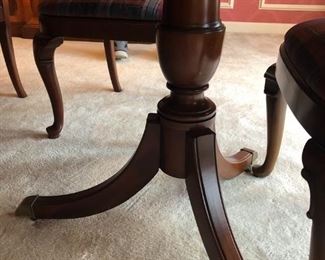 DOUBLE PEDESTAL DINING ROOM TABLE