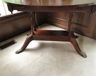DROP LEAF TABLE WITH  SIDE DRAWER