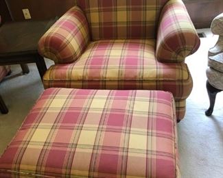 MATCHING CHAIR AND OTTOMAN
