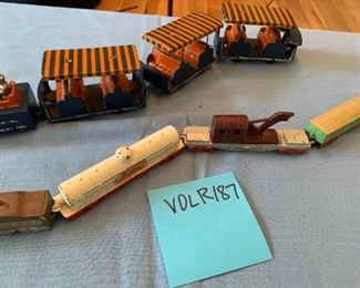 Antique Cast Metal Toy Train Sets